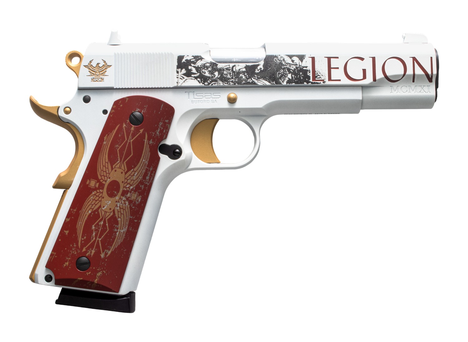 Tisas Arms Customs 10100516AA9 1911 A1 Stakeout Legion Sports South Exclusive 45 ACP 8+1 5" Carbon Steel Serrated Slide Carbon Steel Frame w/Beavertail 3 Tisas Arms Customs 10100516AA9 1911 A1 Stakeout Legion Sports South Exclusive 45 ACP 8+1 5" Carbon Steel Serrated Slide Carbon Steel Frame w/Beavertail