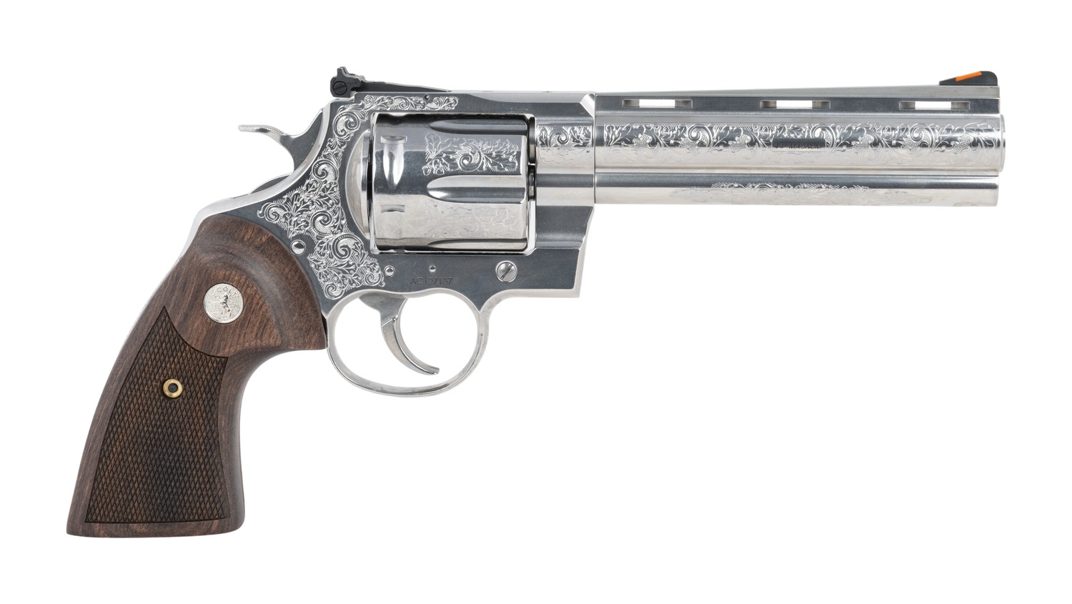 Colt Mfg ANACONDASP6RTSSEG Anaconda Sports South Exclusive 44 Mag 6 Shot 6" Stainless Steel Barrel, Cylinder & Frame, Walnut Grip, Transfer Bar Safety, Exposed Hammer 3 Colt Mfg ANACONDASP6RTSSEG Anaconda Sports South Exclusive 44 Mag 6 Shot 6" Stainless Steel Barrel, Cylinder & Frame, Walnut Grip, Transfer Bar Safety, Exposed Hammer