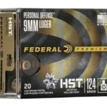 FEDERAL 9MM LUGER +P 124GR HST 20 RD/BX 10 BX/CS 1 354403 14251386
