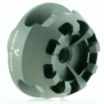 Strike Industries CCCOMP308 Cookie Cutter Comp Black Matte Steel with 5/8"-24 tpi Threads, 1.57" OAL & 0.26" Inside/2.14" Outside Diameter for 308 Win, 7.62x51mm NATO AR-Platform 1 37702