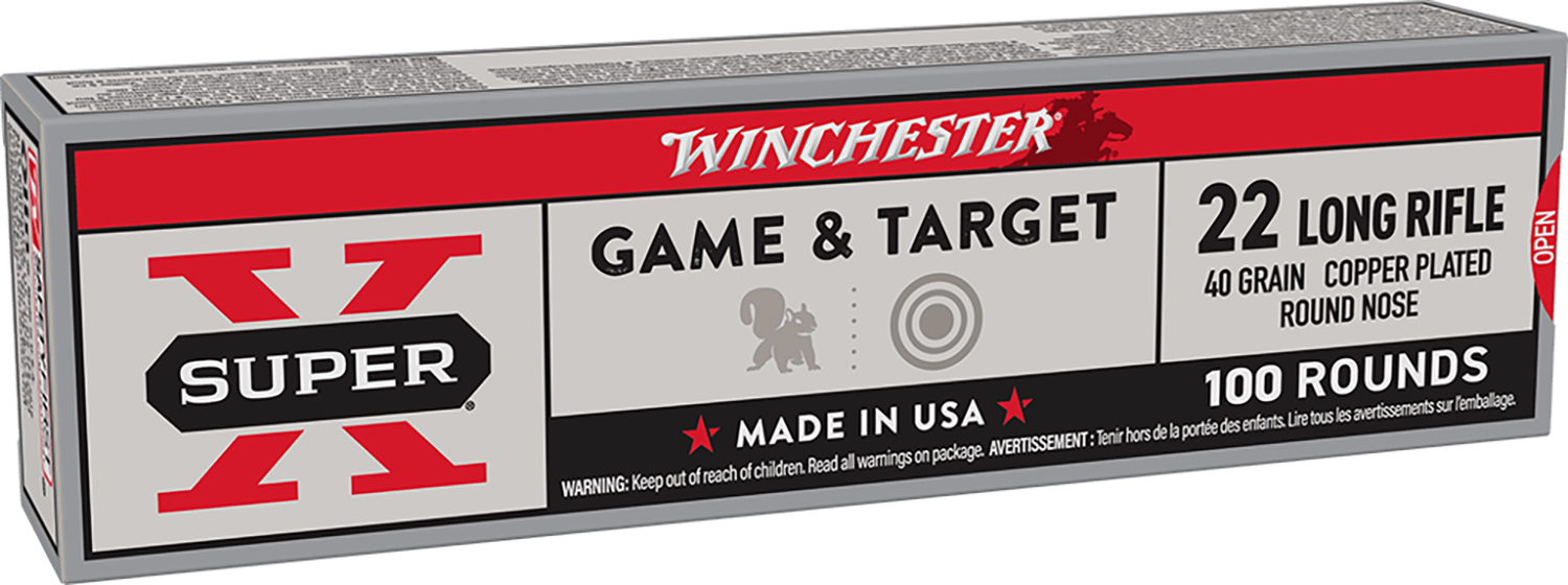Winchester Ammo X22LRSS1 Super X 22LR 40gr Super Speed Round Nose Copper Plated 100 Per Box/20 Case 3 Winchester Ammo X22LRSS1 Super X 22LR 40gr Super Speed Round Nose Copper Plated 100 Per Box/20 Case