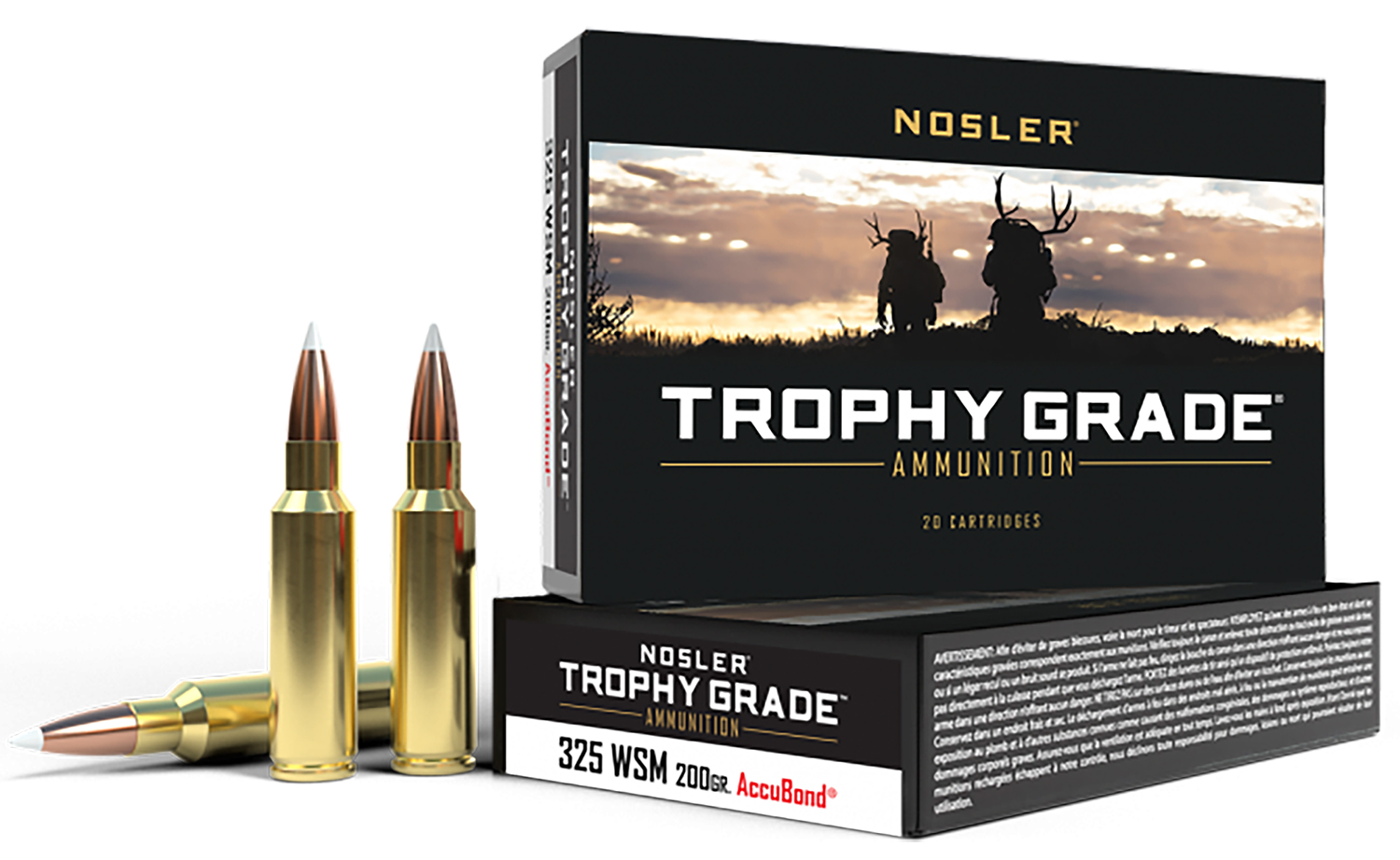 Nosler 60077 Trophy Grade 325WSM 200gr Nosler AccuBond 20 Per Box/10 Case 3 Nosler 60077 Trophy Grade 325WSM 200gr Nosler AccuBond 20 Per Box/10 Case