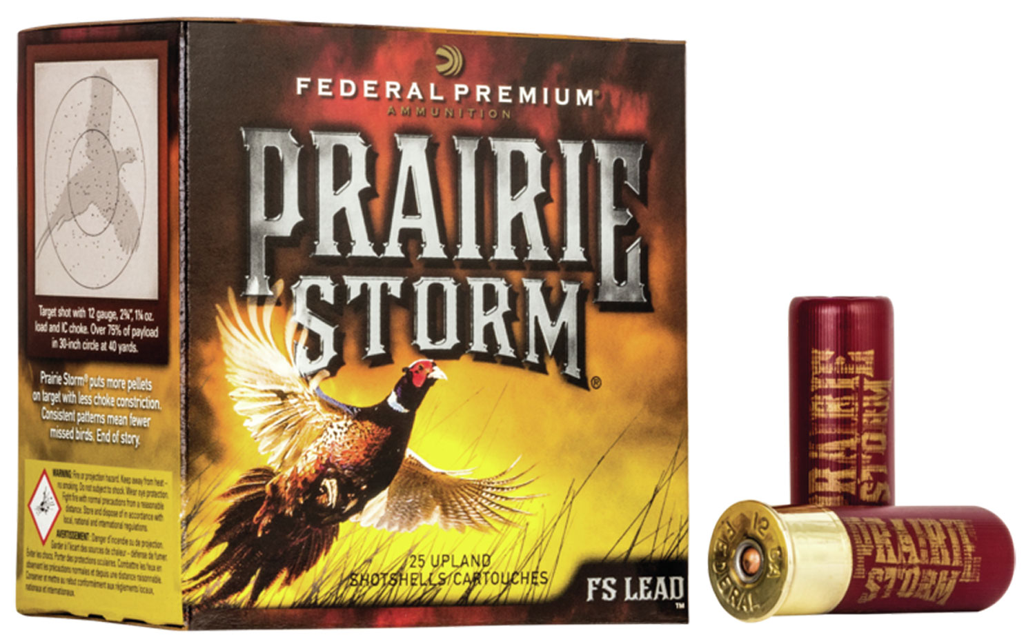 Federal PFX258FS5 Premium Prairie Storm FS 20Gauge 3" 1 1/4oz 5Shot 25 Per Box/10 Case