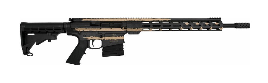 GLFA .308WIN AR10 RIFLE DESERT FLAG 18IN BARREL 15.125IN MLOK STYLE RAIL 10RD GL10308 F-DST