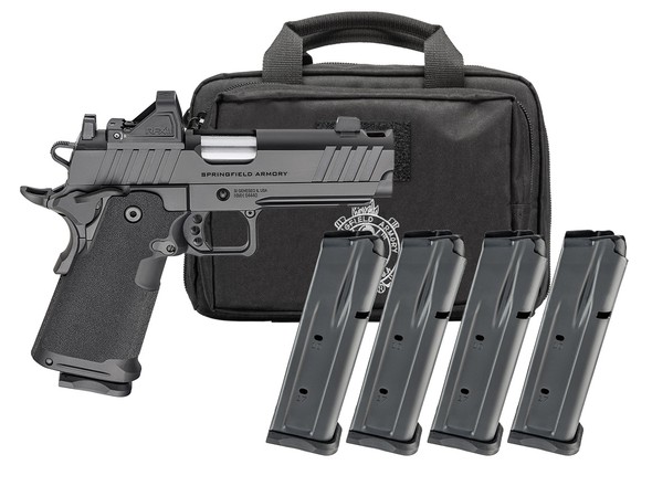 SPRINGFIELD ARMORY 1911 DS PRODIGY AOS COMP 9MM 4.25IN BARREL 20RD BLACK U-NOTCH W/TRITIUM 4MAGS PH9117AOS-COMP-PAC 3 SPRINGFIELD ARMORY 1911 DS PRODIGY AOS COMP 9MM 4.25IN BARREL 20RD BLACK U-NOTCH W/TRITIUM 4MAGS PH9117AOS-COMP-PAC