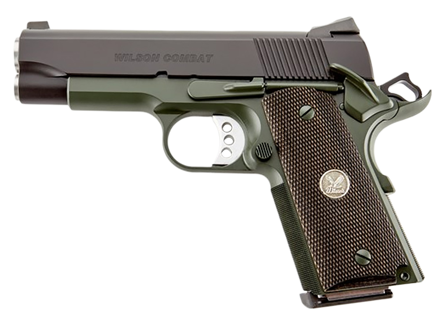 WILSON COMBAT CQBC 45ACP 4" 8+1 BLK/GRN CA 3 WILSON COMBAT CQBC 45ACP 4" 8+1 BLK/GRN CA