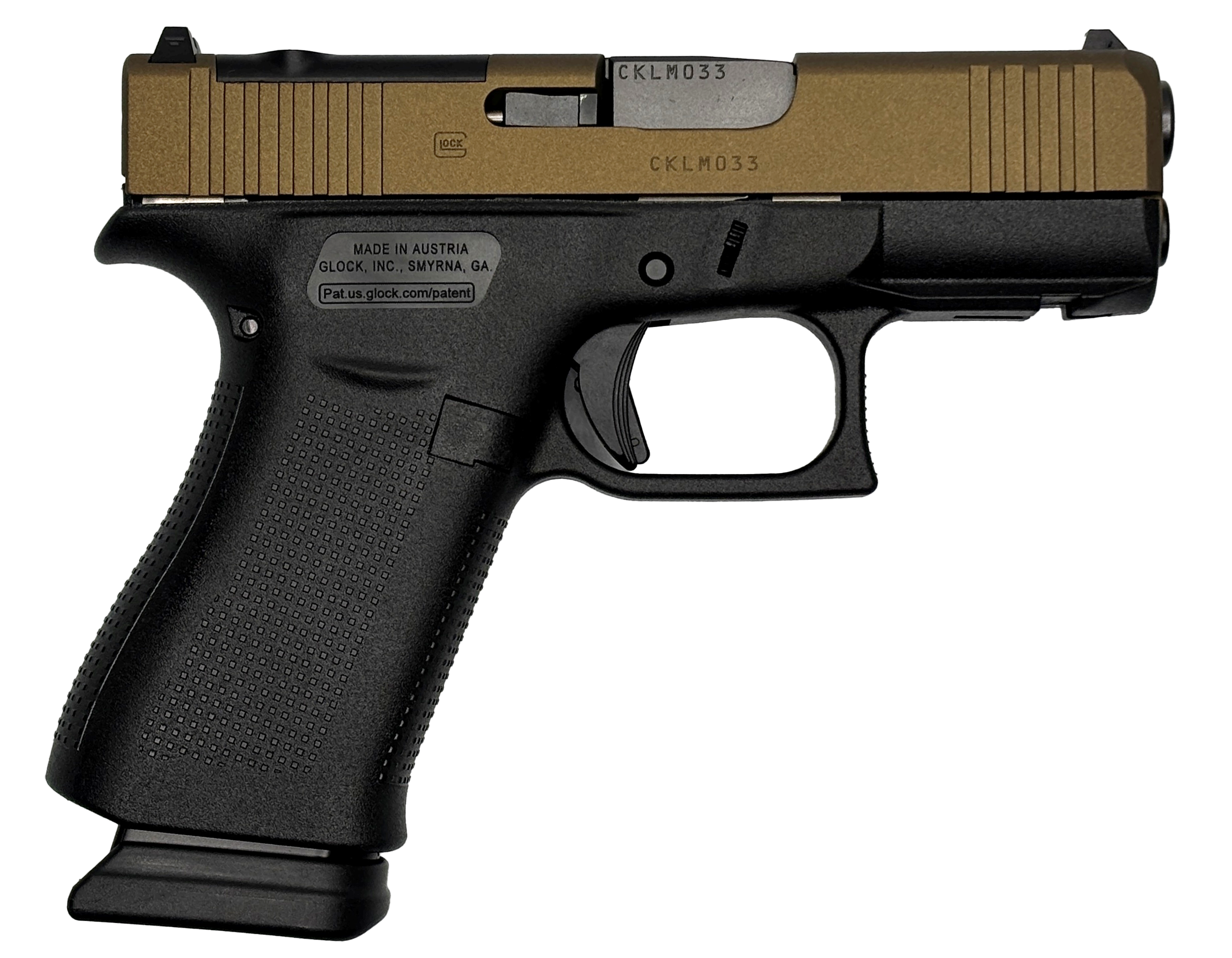 GLOCK 43X MOS 9MM 3.4IN BARREL TWO TONE FDE/BLACK 15RD PX4350203FRNIS2TFDE CAMFOUR EXCLUSIVE 3 GLOCK 43X MOS 9MM 3.4IN BARREL TWO TONE FDE/BLACK 15RD PX4350203FRNIS2TFDE CAMFOUR EXCLUSIVE