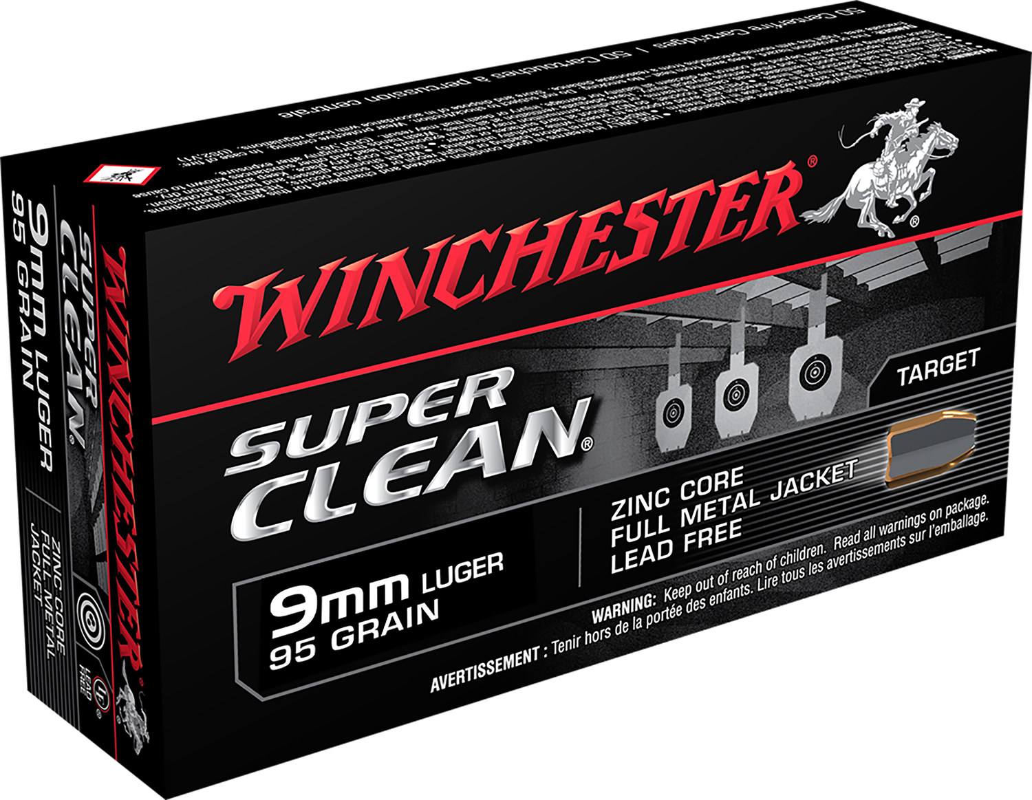 Winchester Ammo W9MMLF Super Clean 9mmLuger 95gr Lead Free Full Metal Jacket 50 Per Box/10 Case 3 Winchester Ammo W9MMLF Super Clean 9mmLuger 95gr Lead Free Full Metal Jacket 50 Per Box/10 Case