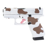 GLOCK 43X 9MM 15RD BRN COW PRINT 2 GLUX4350204NR15BRNSKY 1