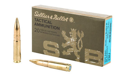 S&B 300BLK 200GR FMJ SUBSONIC20/1000 3 S&B 300BLK 200GR FMJ SUBSONIC20/1000