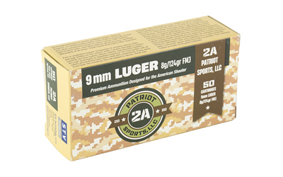 PATRIOT SPORTS 9MM 124GR FMJ 50/1000 4 PATRIOT SPORTS 9MM 124GR FMJ 50/1000 - Image 2
