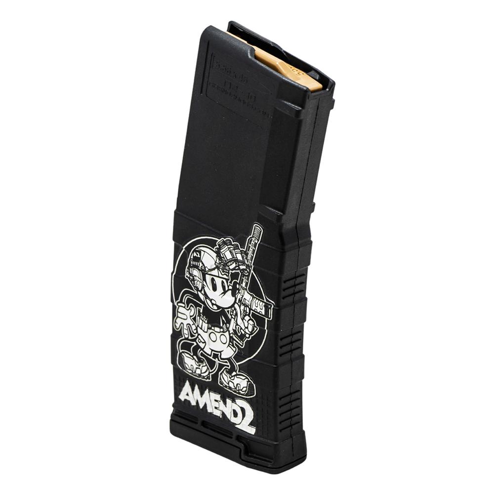Amend2 AR-15 Mod-3 Rifle Magazine Steamboat Willie 5.56/.223 30/rd 2 Amend2 AR-15 Mod-3 Rifle Magazine Steamboat Willie 5.56/.223 30/rd