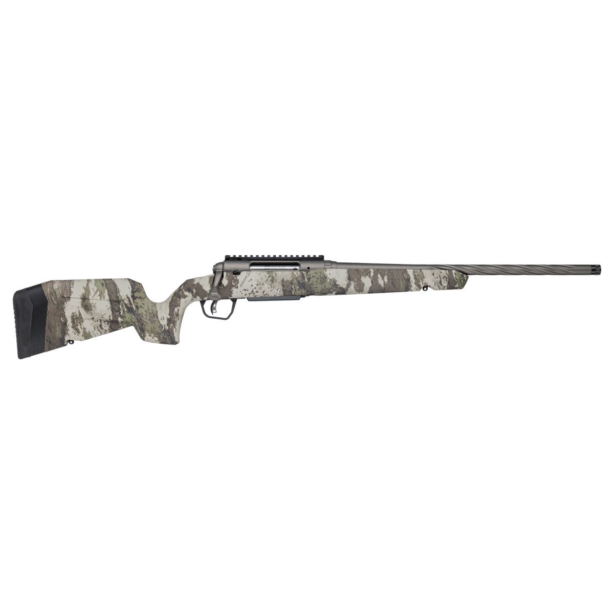 Savage AXIS 2 PRO Woodland Rifle 6mm ARC 4rd Magazine (1) 20'' Threaded Spiral Fluted Barrel 3 Savage AXIS 2 PRO Woodland Rifle 6mm ARC 4rd Magazine (1) 20'' Threaded Spiral Fluted Barrel