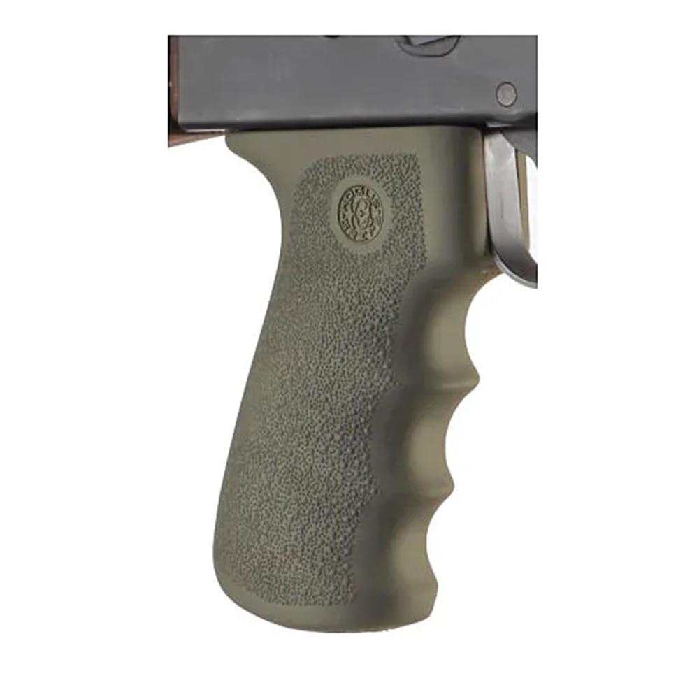 Hogue AK-47 Rubber Grips with Finger Grooves - OD Green