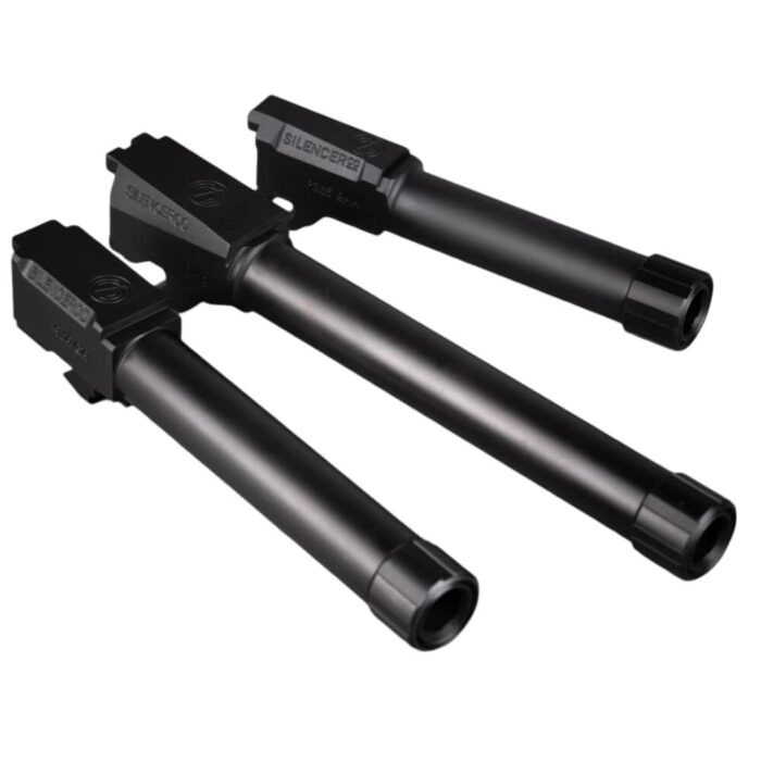 SilencerCo Threaded Barrel for S&W M&P Shield 9mm Luger 1/2x28 3.5" Black