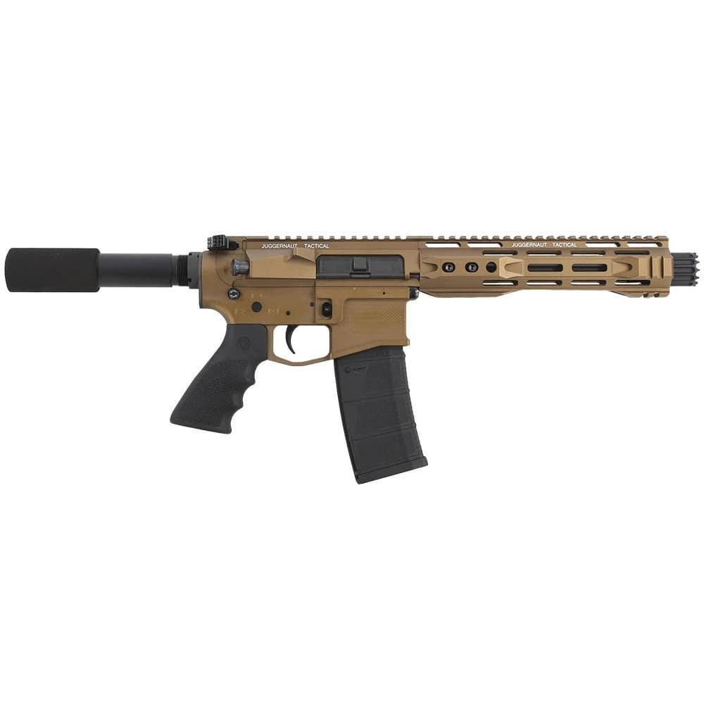 Juggernaut CA Roster AR-15 Handgun 5.56 10rd Magazine 8.5" Barrel Cerakote Burnt Bronze 3 Juggernaut CA Roster AR-15 Handgun 5.56 10rd Magazine 8.5" Barrel Cerakote Burnt Bronze