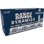 Fiocchi Range Dynamics Handgun Ammunition .357 Mag 142 gr FMJ 1420 fps 50/ct 1 https3A2F2Fmedia.chattanoogashooting.com2Fimages2Fproduct2FXN357F2FXN357F 1
