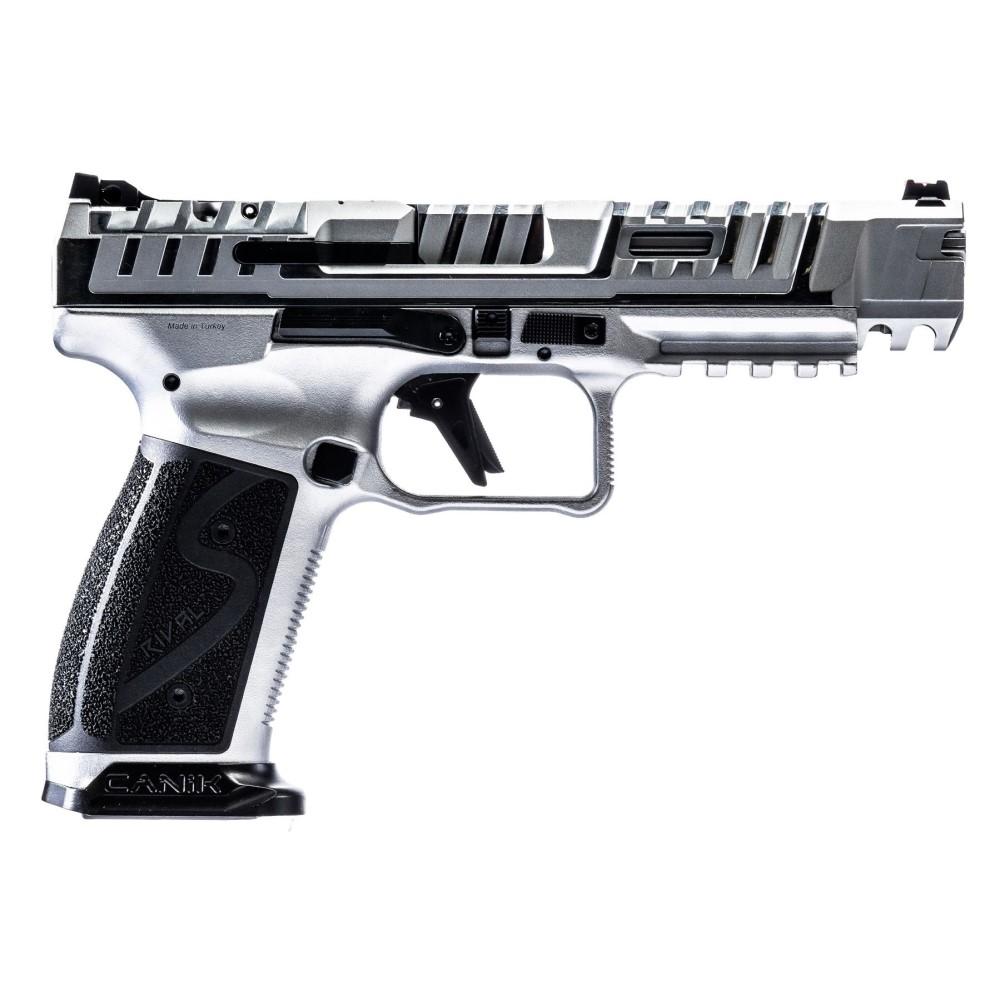 DEMO Canik SFx Rival-S Chrome Handgun 9mm Luger 18rd Magazine 5" Barrel Silver 3 DEMO Canik SFx Rival-S Chrome Handgun 9mm Luger 18rd Magazine 5" Barrel Silver