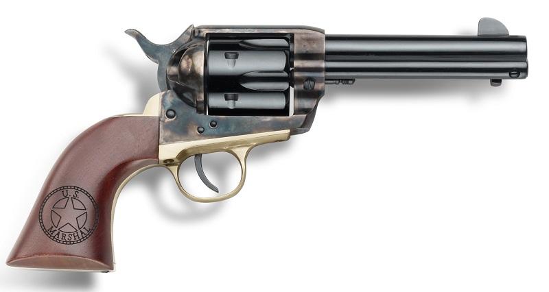 Pietta 1873 US Marshall Handgun .357 Mag/9mm Luger 6rd Capacity 4.75" Barrel Engraved Walnut Grips 3 Pietta 1873 US Marshall Handgun .357 Mag/9mm Luger 6rd Capacity 4.75" Barrel Engraved Walnut Grips