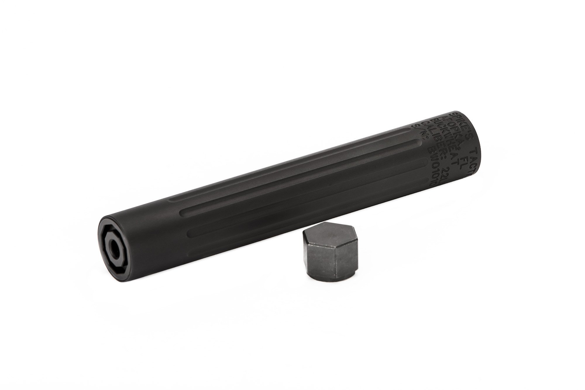 SPIKES TACTICAL BUCKWHEAT .22LR SUPPRESSOR ORION EXCLUSIVE 3 SPIKES TACTICAL BUCKWHEAT .22LR SUPPRESSOR ORION EXCLUSIVE